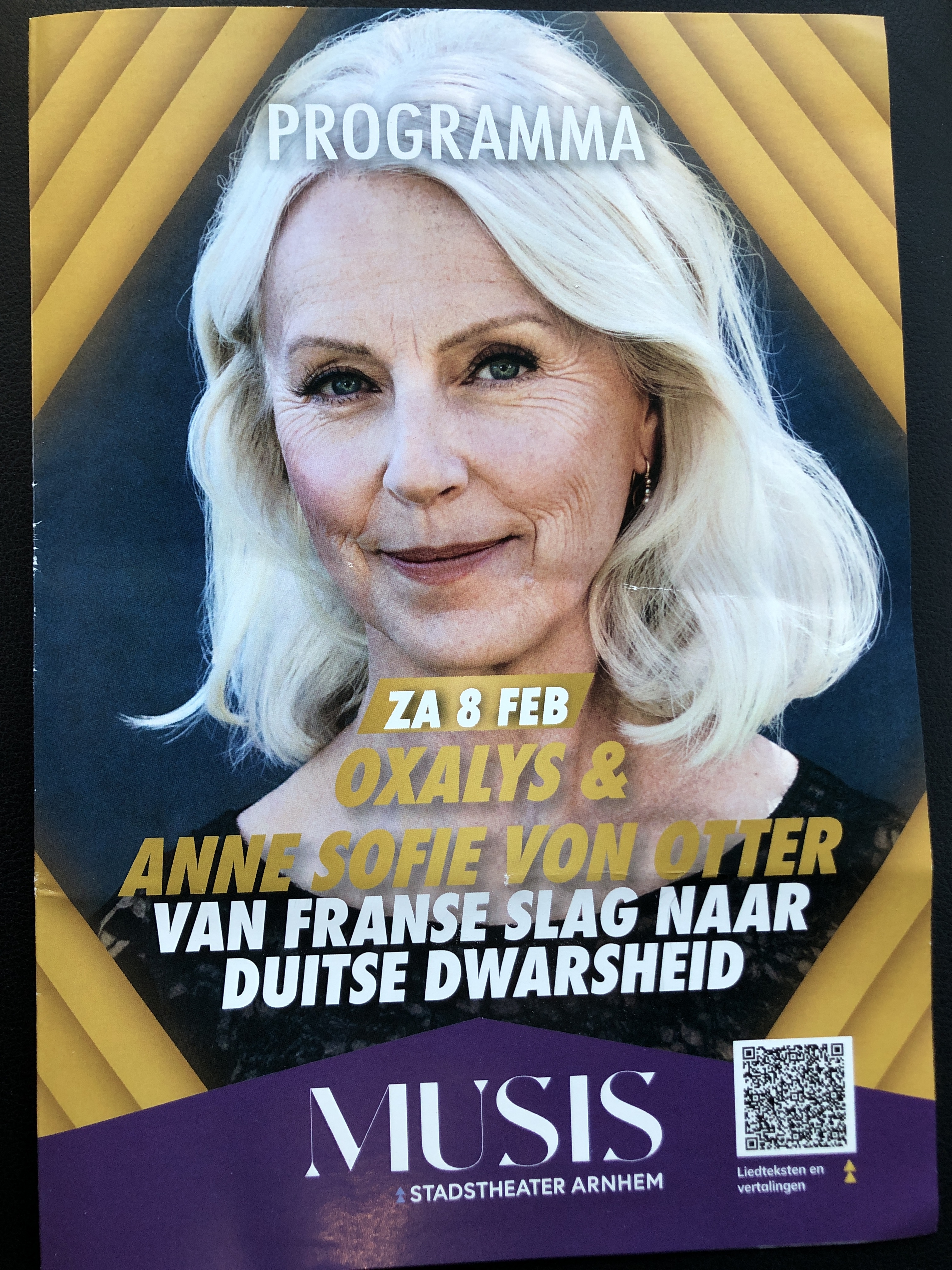 Arnhem programmablaadje Oxalys