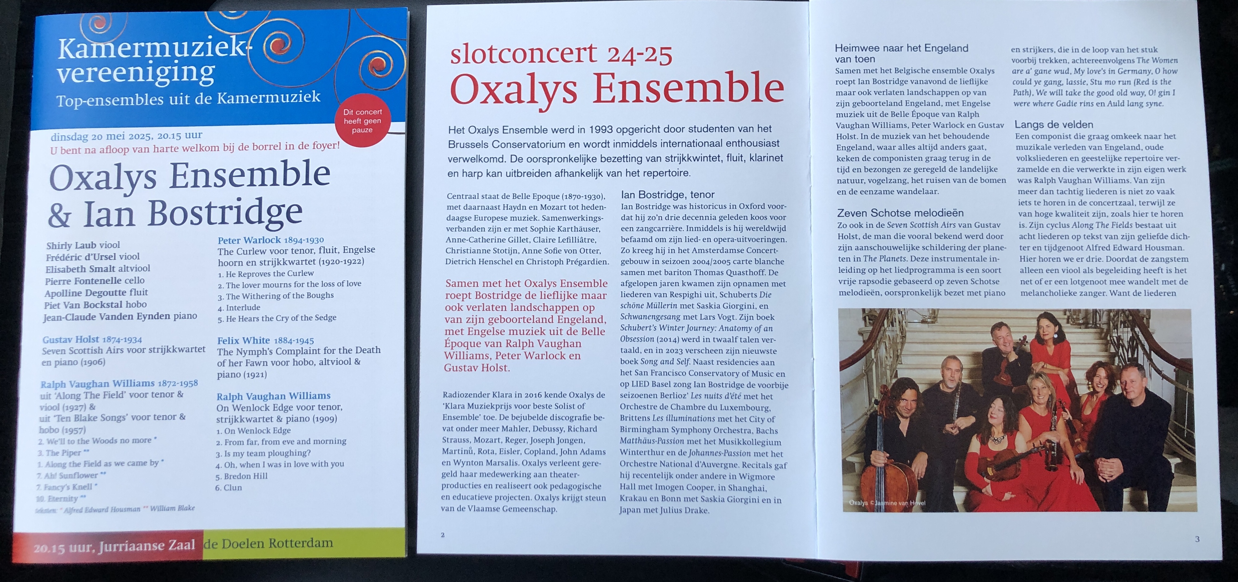 Rotterdam programmablaadje Oxalys 