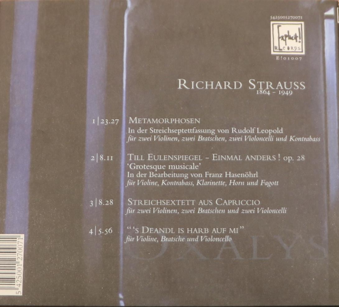Oxalsys - Metamorphosen - Richard Strauss
